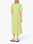 Whistles Link Check Trapeze Midi Dress, Green