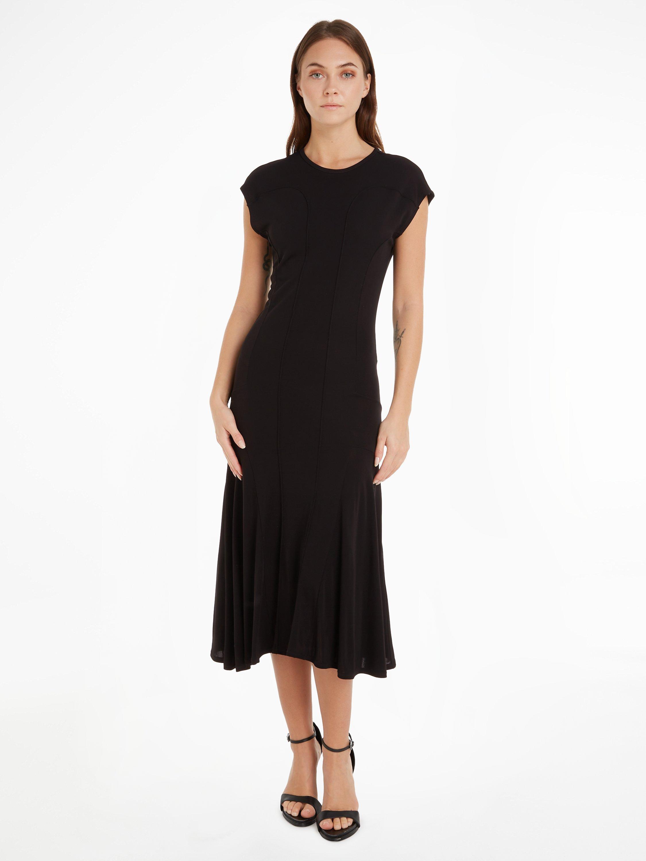 Calvin Klein Plain Flare Dress, CK Black
