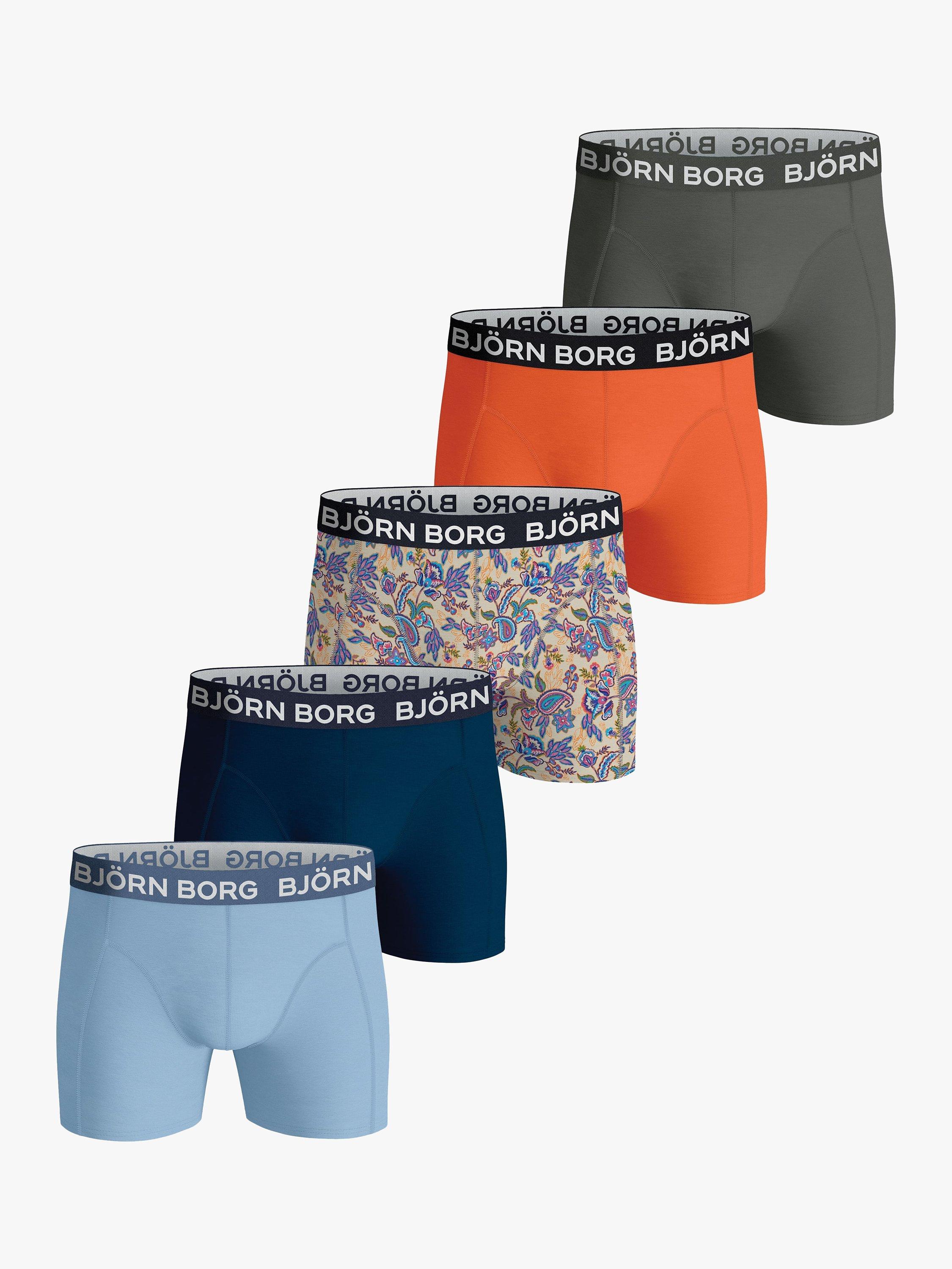Björn Borg Cotton Stretch Boxer Briefs, Pack of 5, Multi