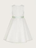 Monsoon Kids' Freya 3D Scuba Bridesmaid Dress, Ivory