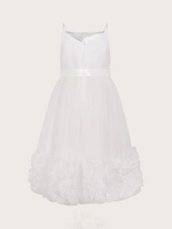Monsoon Kid's Odette Blossom Dress, Ivory - view 2, Ivory