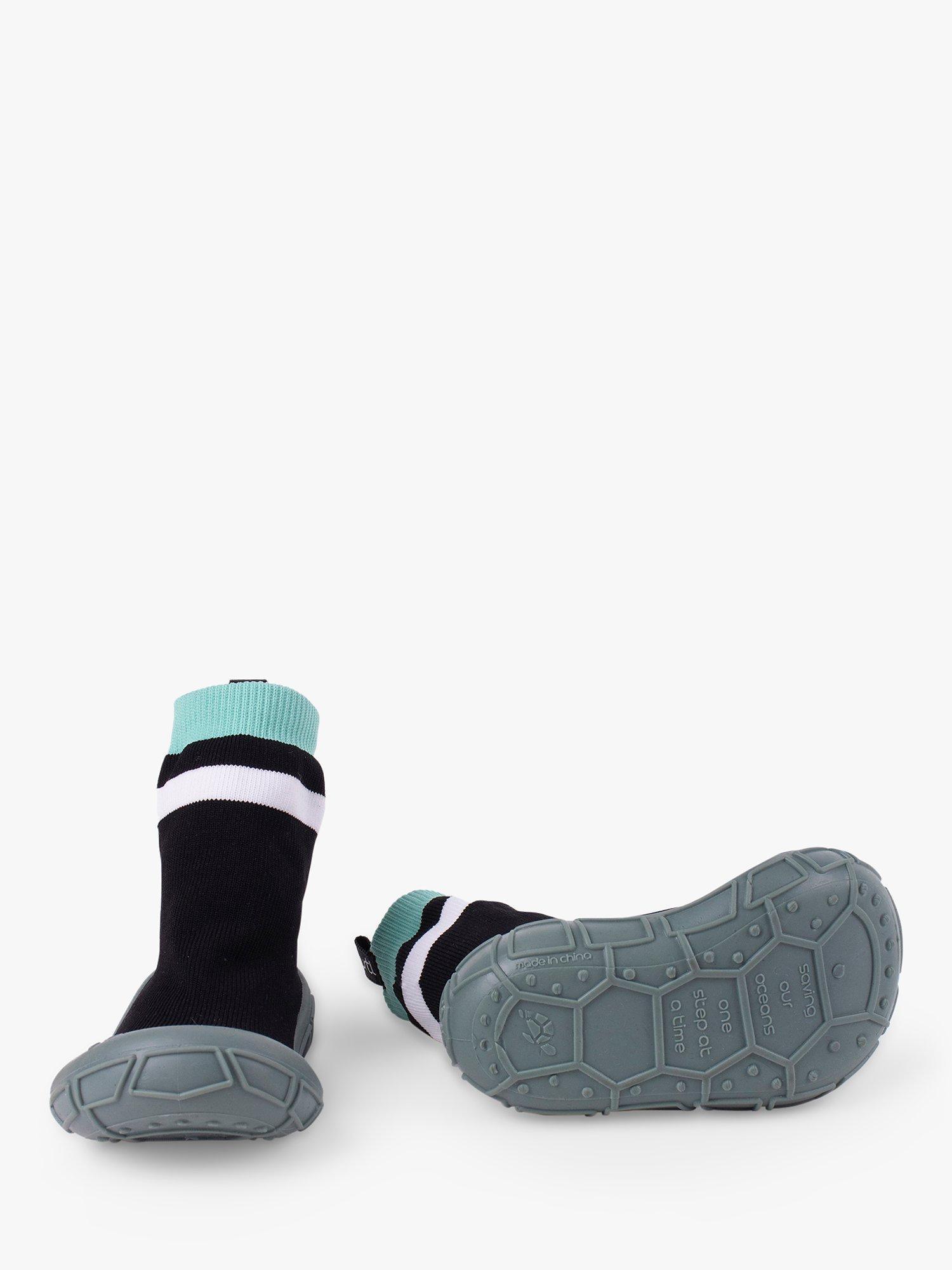 Product image 3 of 4, which shows Turtl Kids' Recycled Indoor Outdoor Sock Shoes, Black, 2-3
