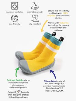 Turtl Kids' Recycled Indoor Outdoor Sock Shoes - view 2, Sand