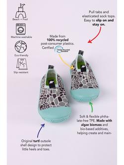 Turtl Kids' Recycled Aqua Shoes - view 2, Print/Aqua