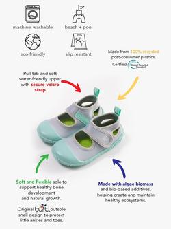 Turtl Kids' Sports Sandals - view 2, Silver/Aqua