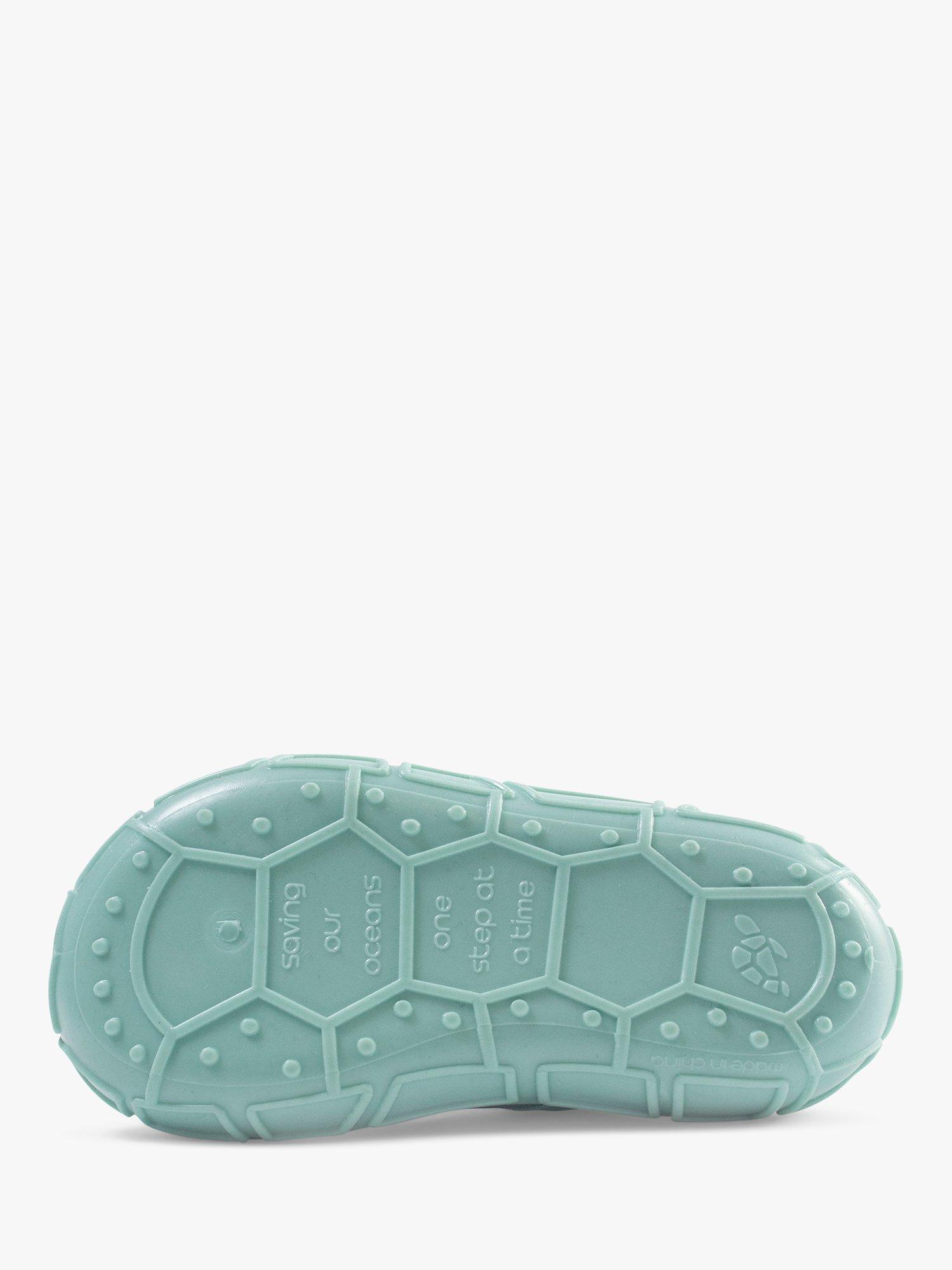 Product image 5 of 6, which shows Turtl Kids' Sports Sandal, Silver/Aqua, 2-3