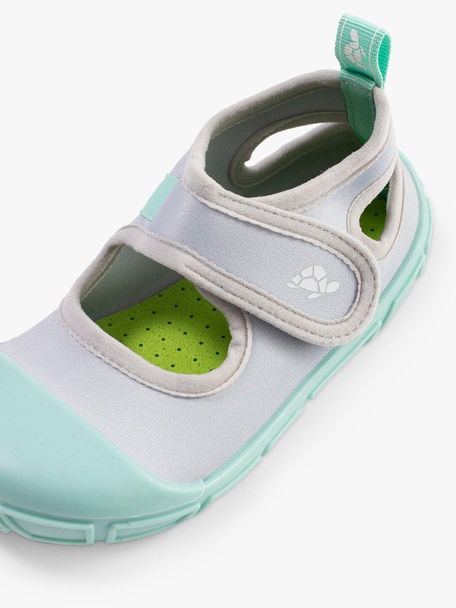 Product image 6 of 6, which shows Turtl Kids' Sports Sandal, Silver/Aqua, 2-3