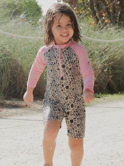 Turtl Kids' Recycled One Piece Swimsuit, Pink