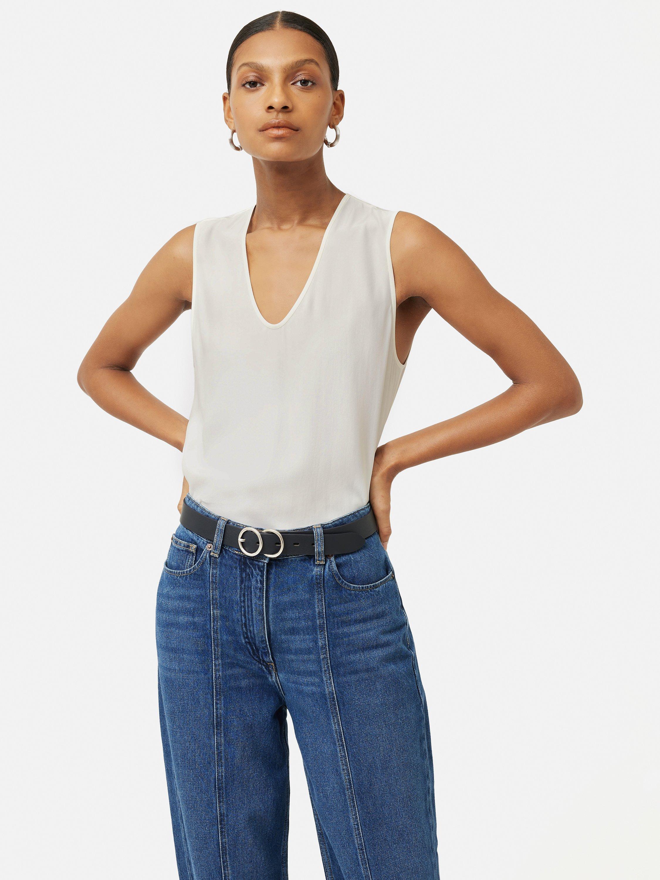 Jigsaw Josie Bias Silk Vest