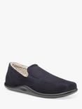 Hotter Relax Suede Slippers, Navy