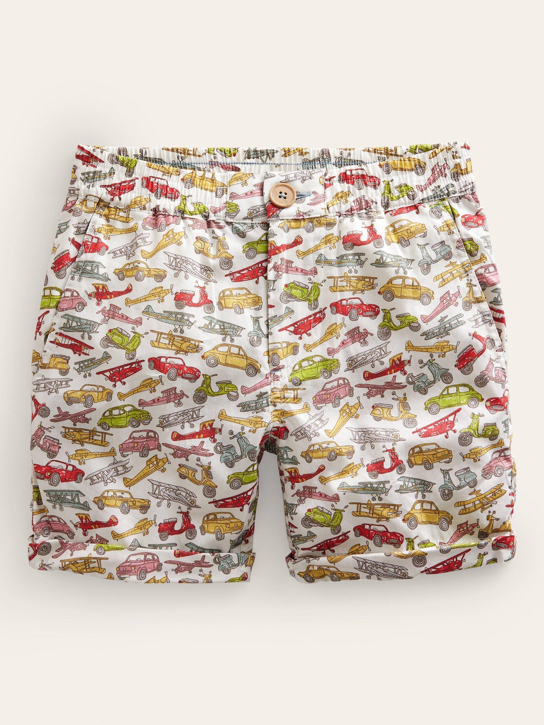 Mini Boden Kids' Vehicle Shorts, Multi