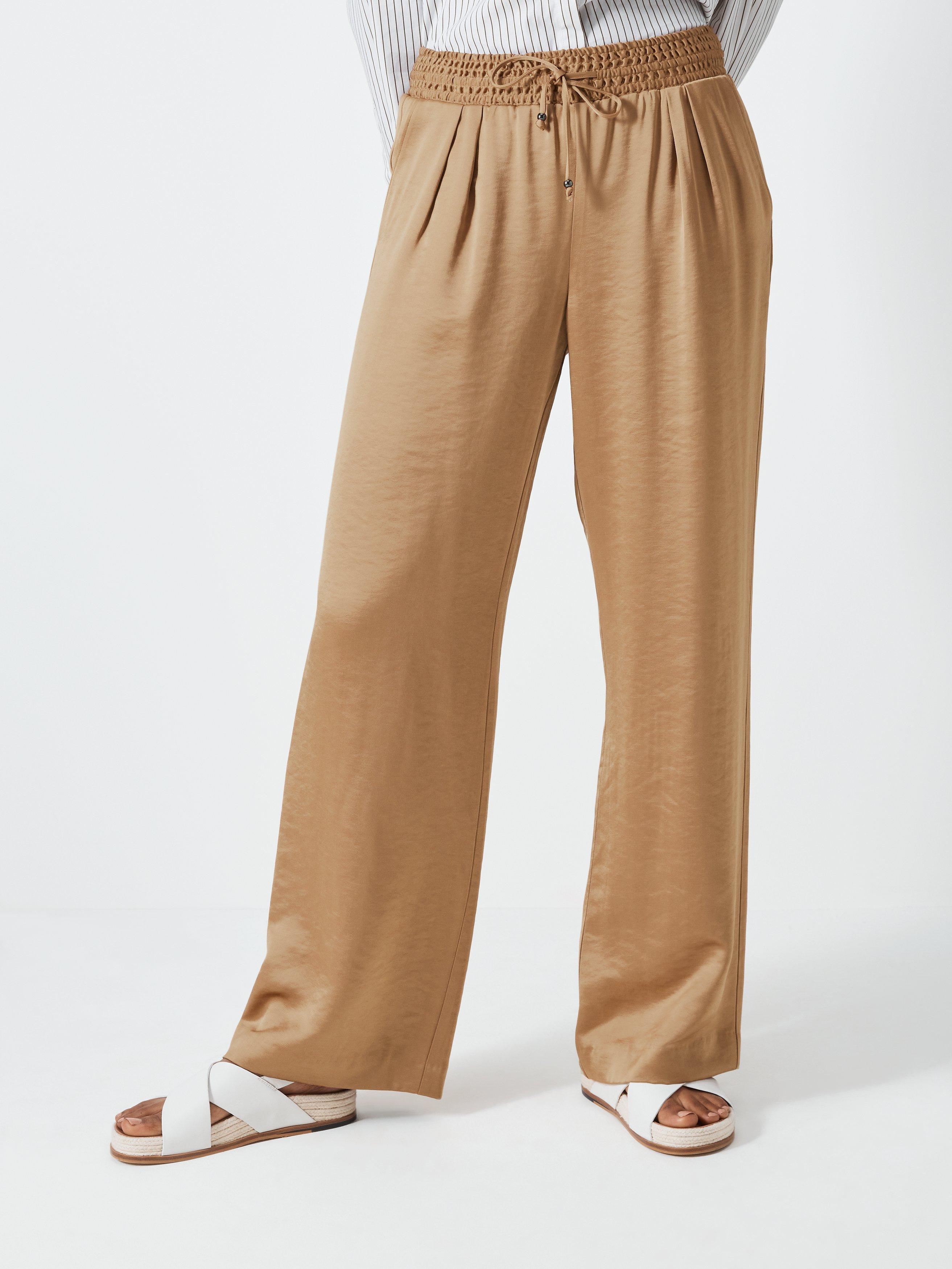 PAIGE Tinesia Wide Leg Trousers, Camel