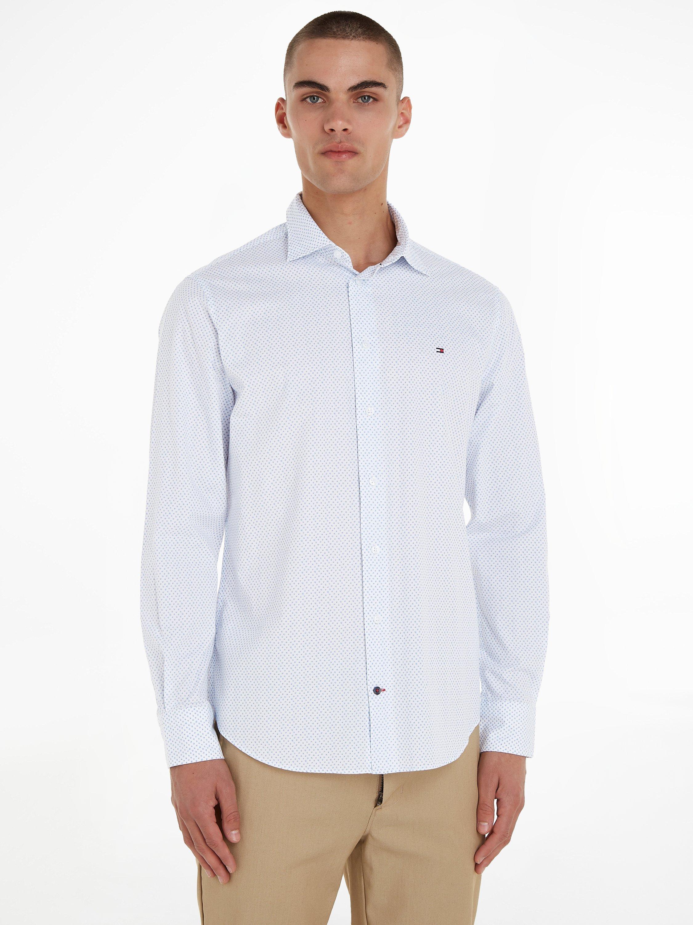 Product image 1 of 6, which shows Tommy Hilfiger Dandelion Print Shirt, White/Blue, 39