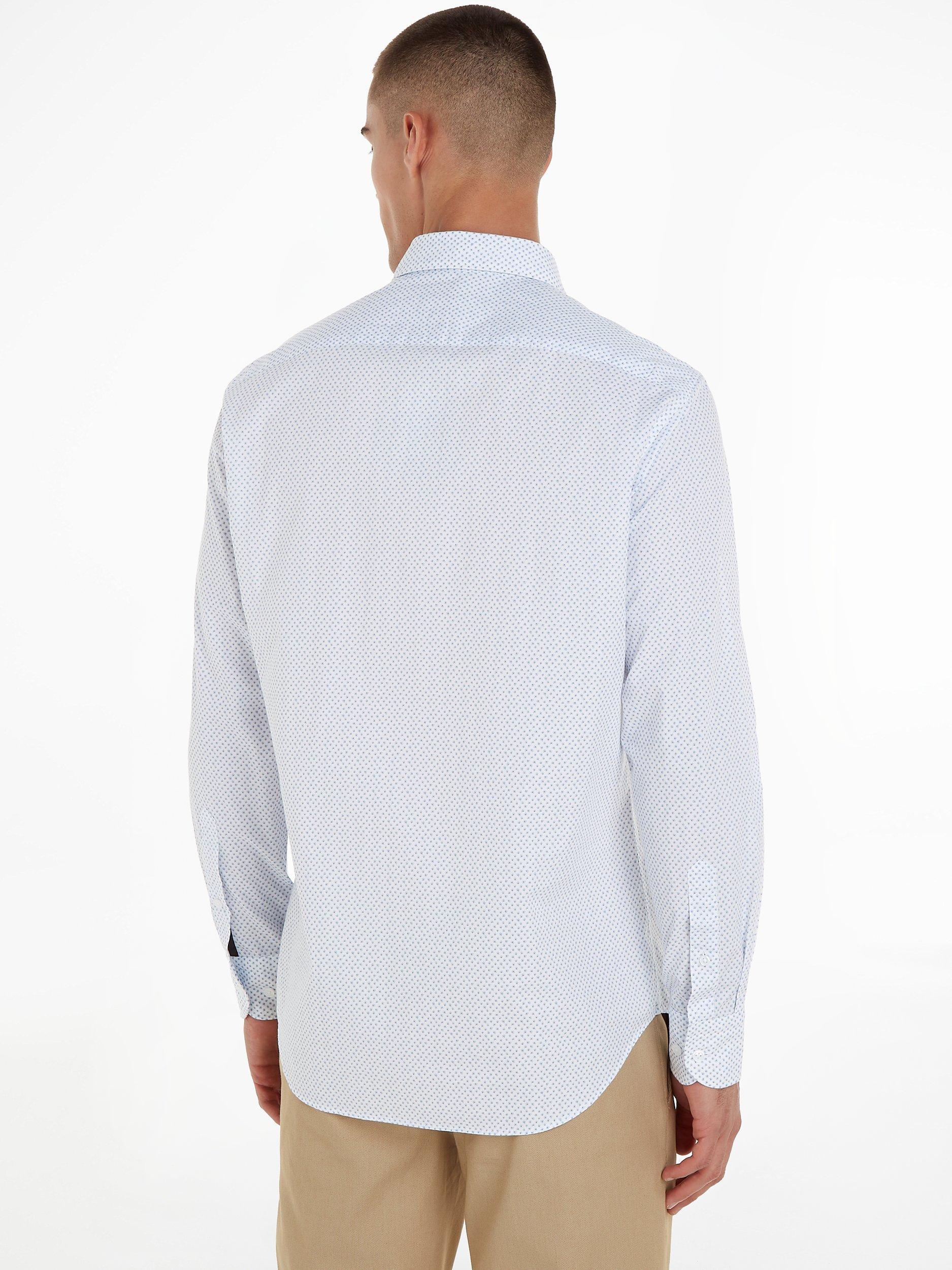 Product image 2 of 6, which shows Tommy Hilfiger Dandelion Print Shirt, White/Blue, 39