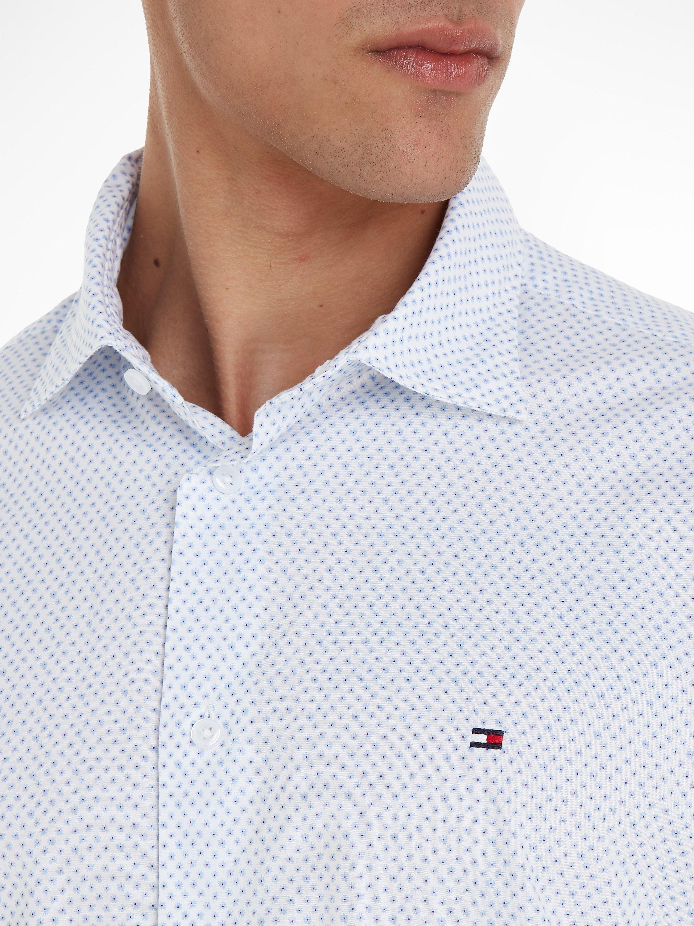 Product image 3 of 6, which shows Tommy Hilfiger Dandelion Print Shirt, White/Blue, 39
