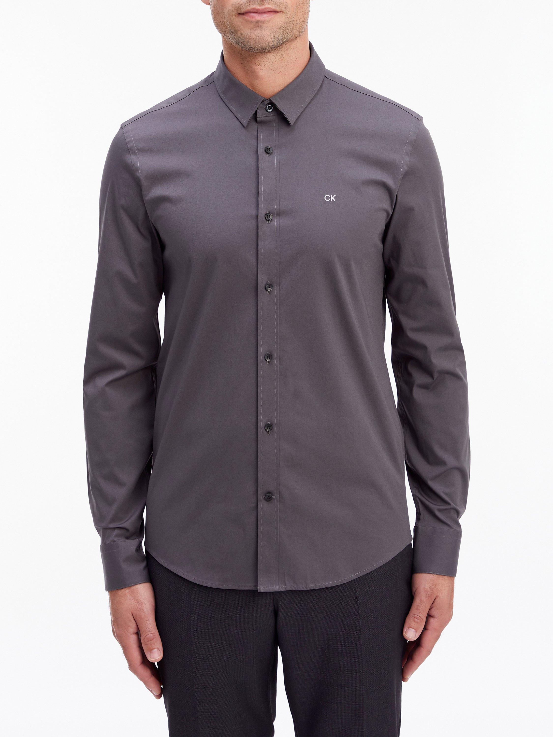 Calvin Klein Poplin Slim Fit Shirt, Magnet
