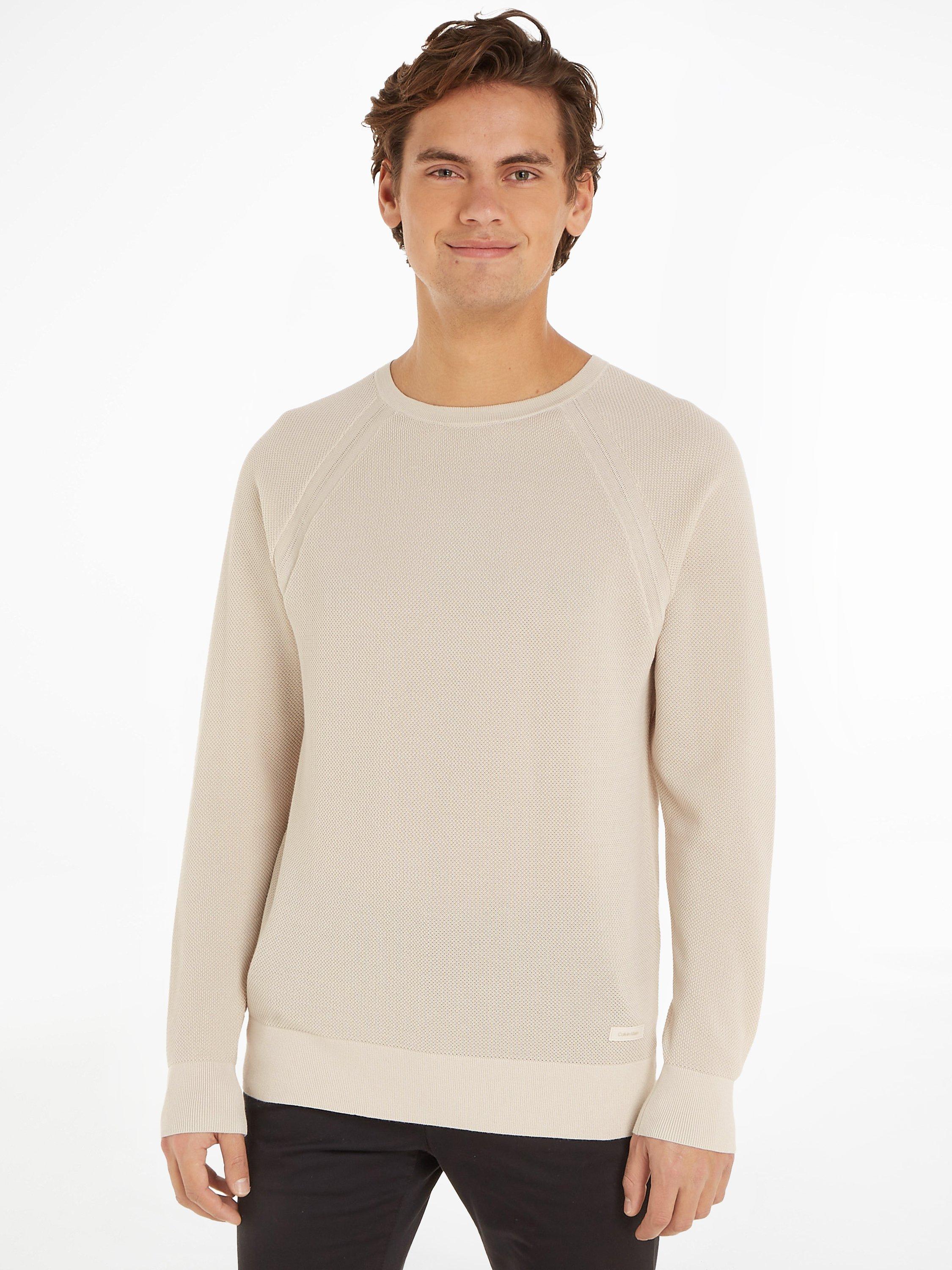 Calvin Klein Pique Jumper, Stony Beige