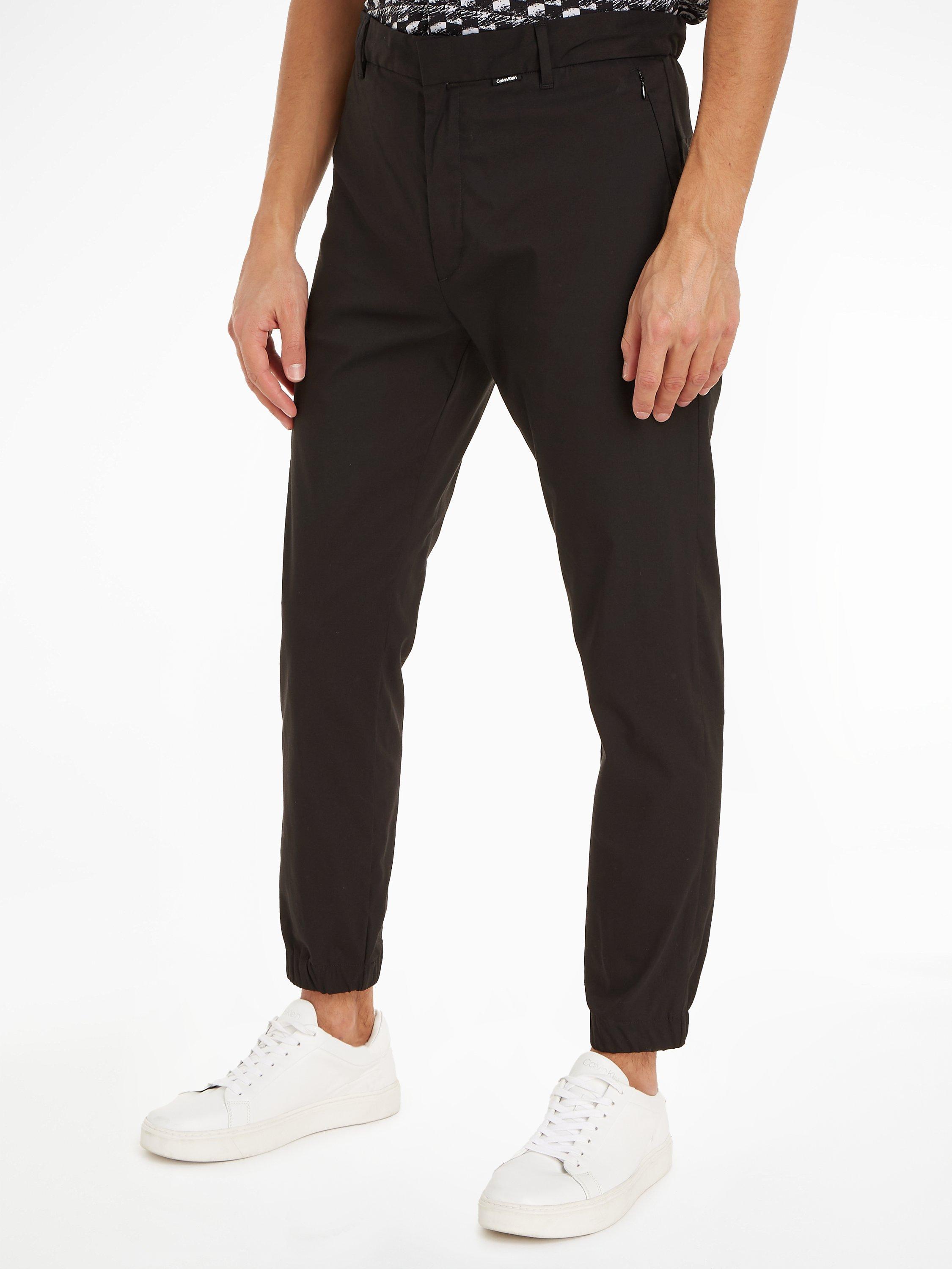 Calvin Klein Tapered Trousers, Black