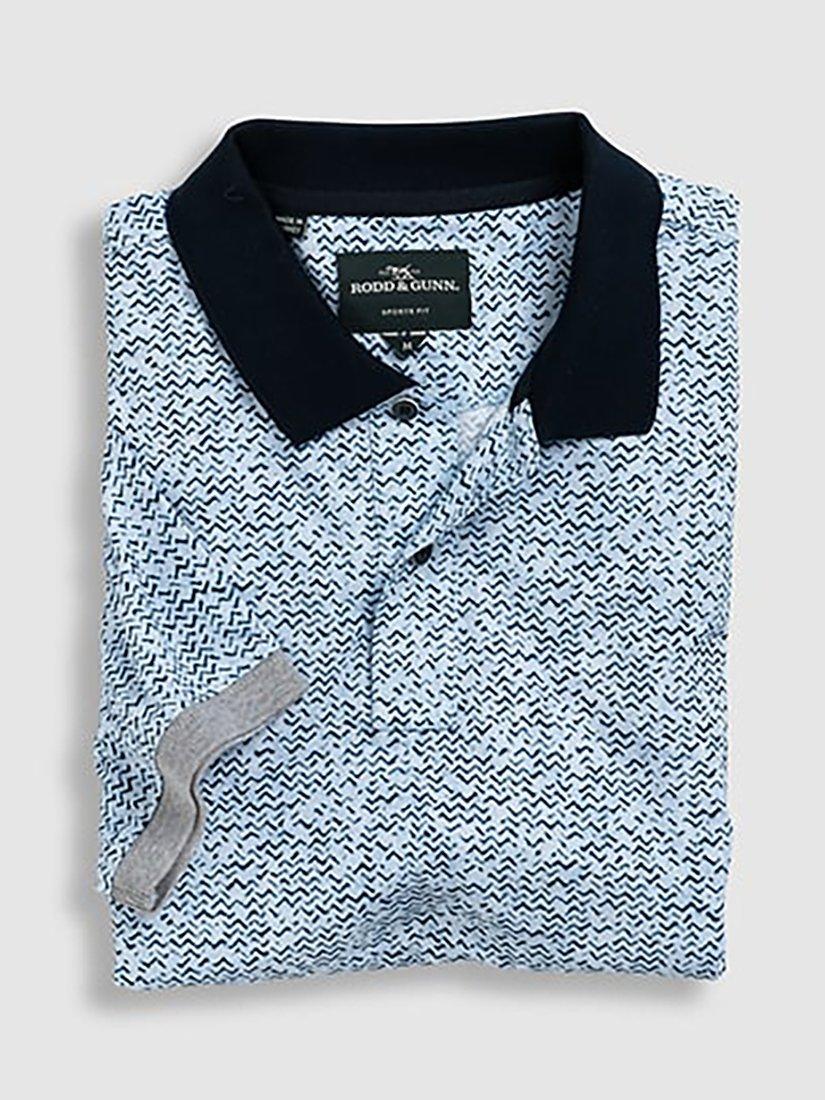 Product image 4 of 5, which shows Rodd & Gunn Bell Valley Slim Fit Polo Shirt, Ocean, XS