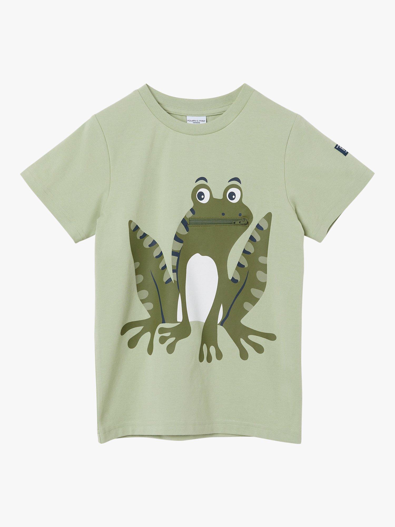 Polarn O. Pyret Baby CH Frog T-Shirt, Green