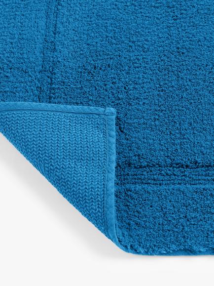 John Lewis Micro-Fresh Deep Pile Bath Mat - view 2, Ultra Marine