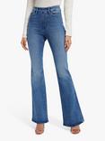 Good American Pull On Flared Jeans, Indigo