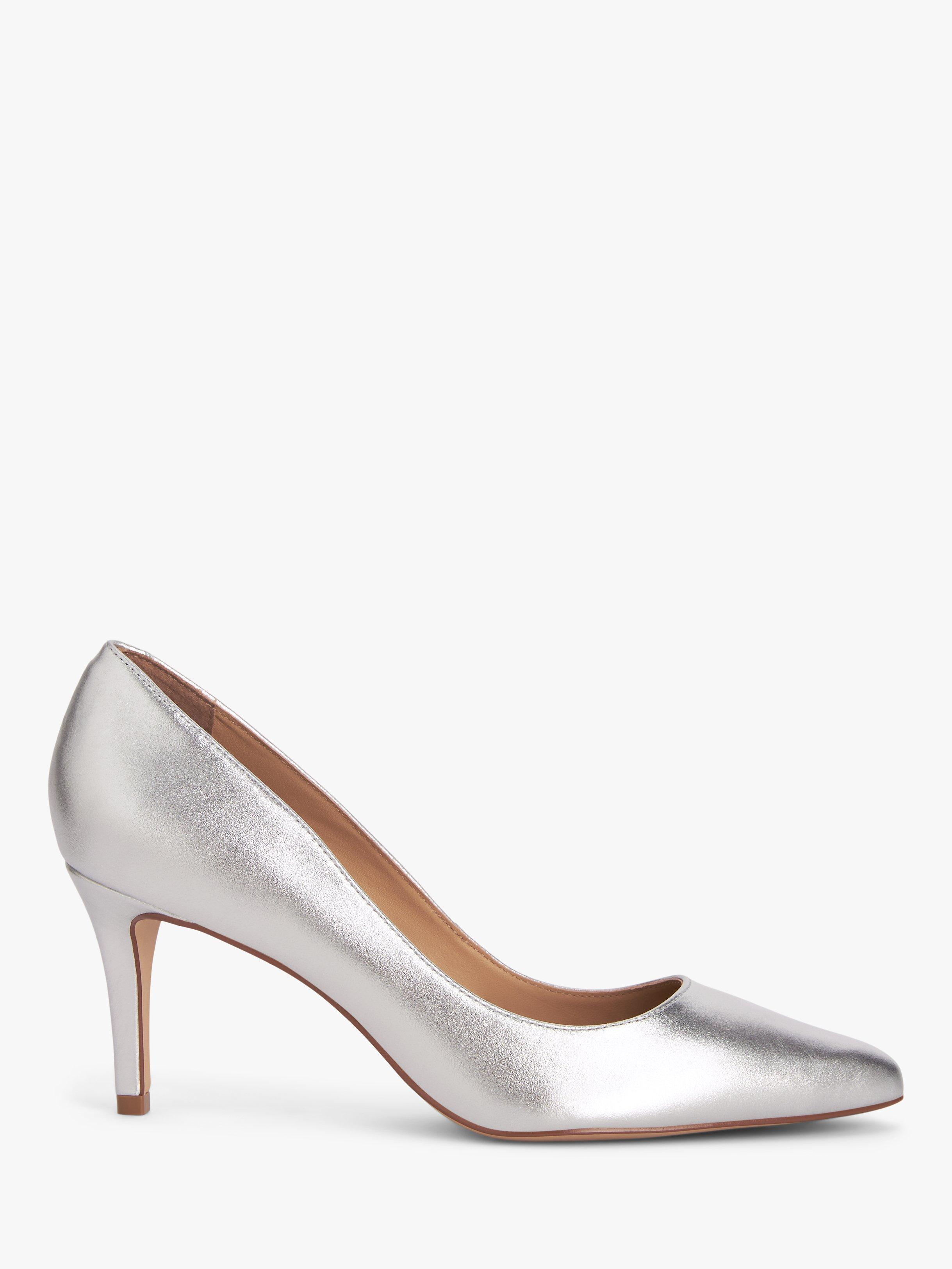 John Lewis Blessing Leather Stiletto Heel Pointed Toe Court Shoes