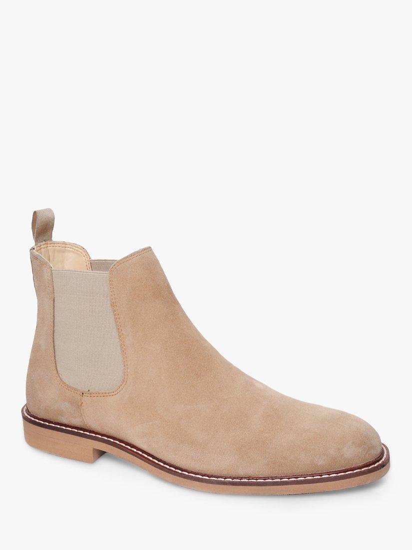 Silver Street London San Diego Suede Chelsea Boots, Sand, 11