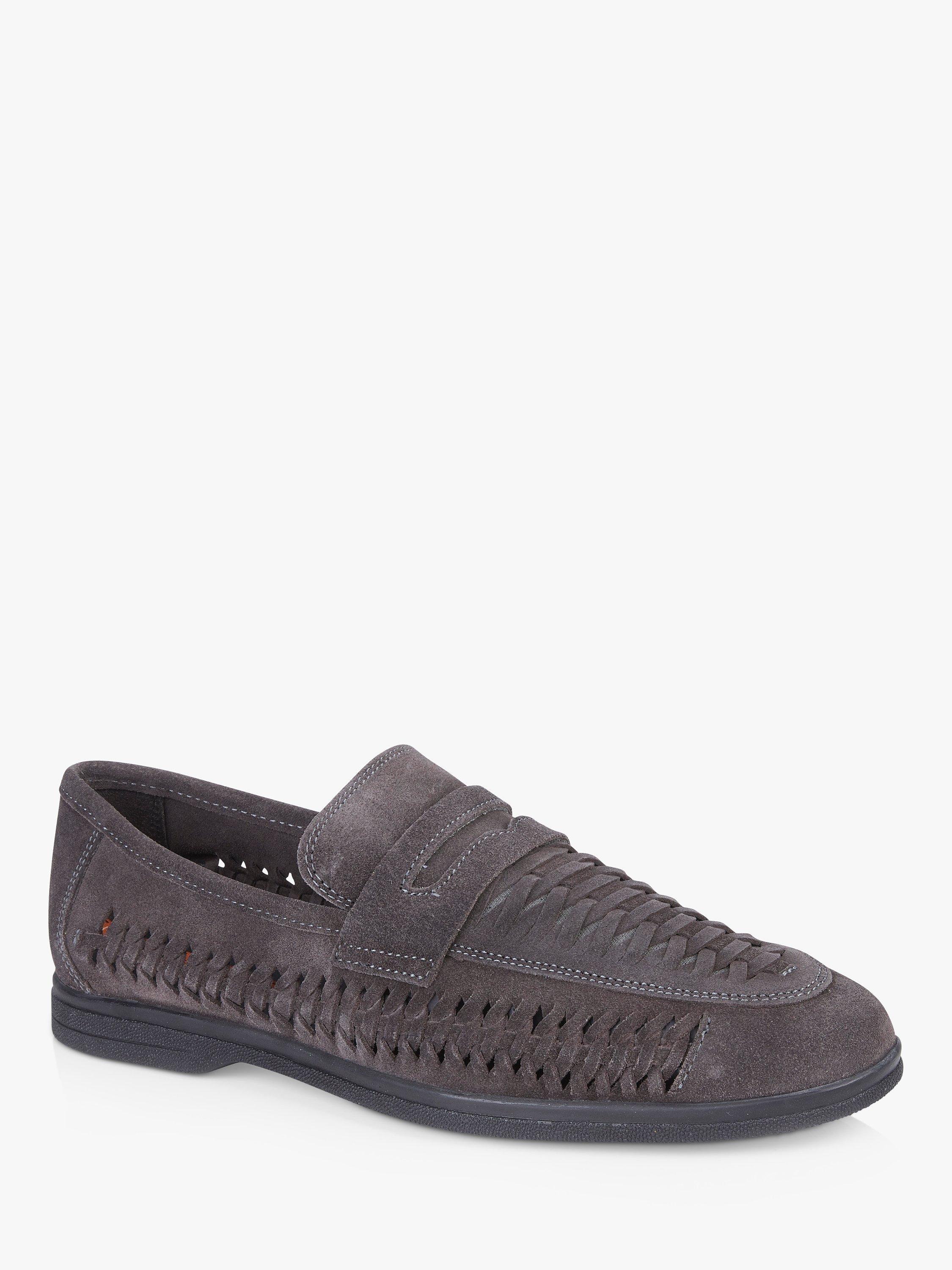 Silver Street London Perth Suede Loafers, Dark Grey, 8