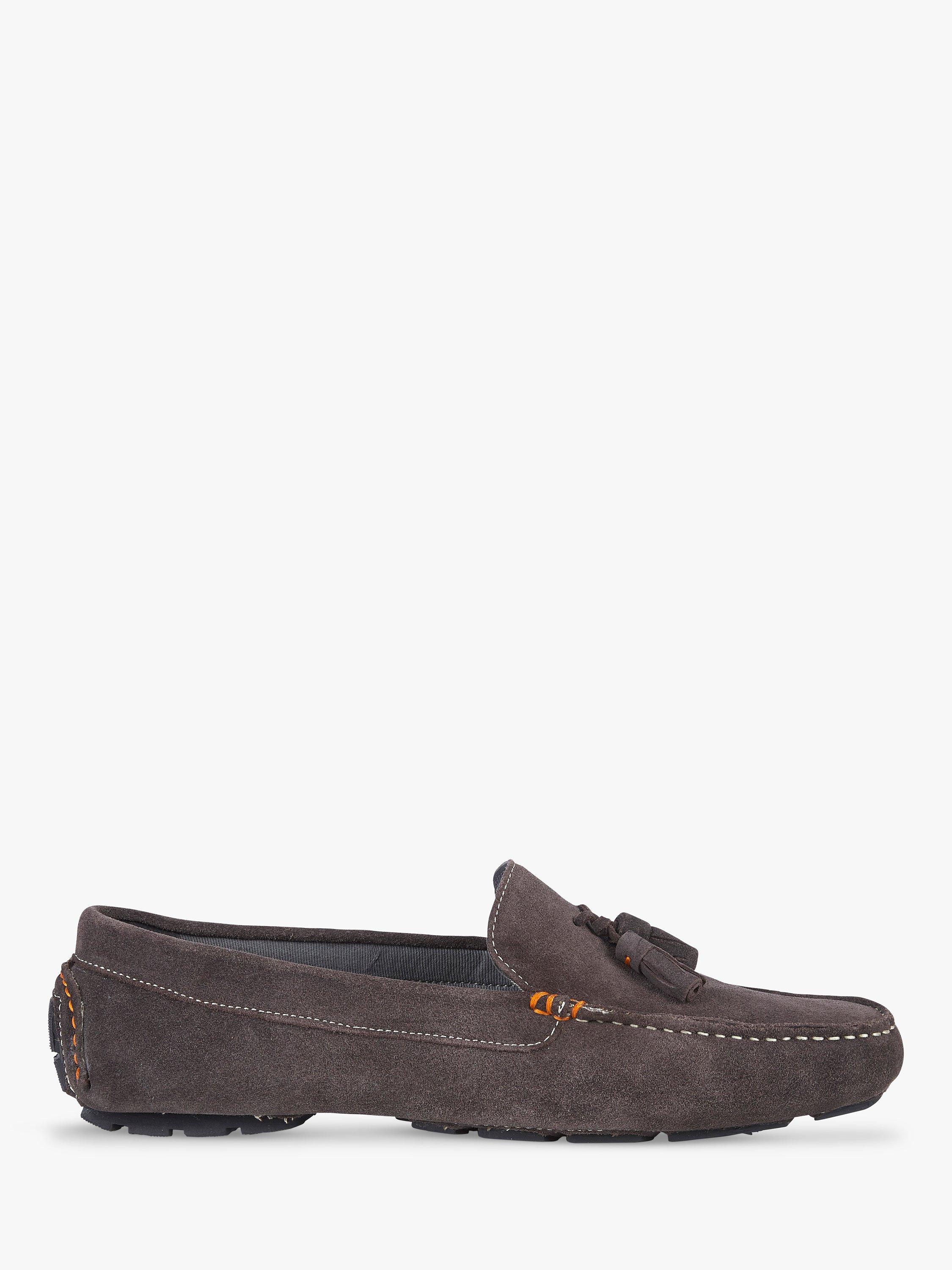 Silver Street London Jackson Suede Loafers, Grey