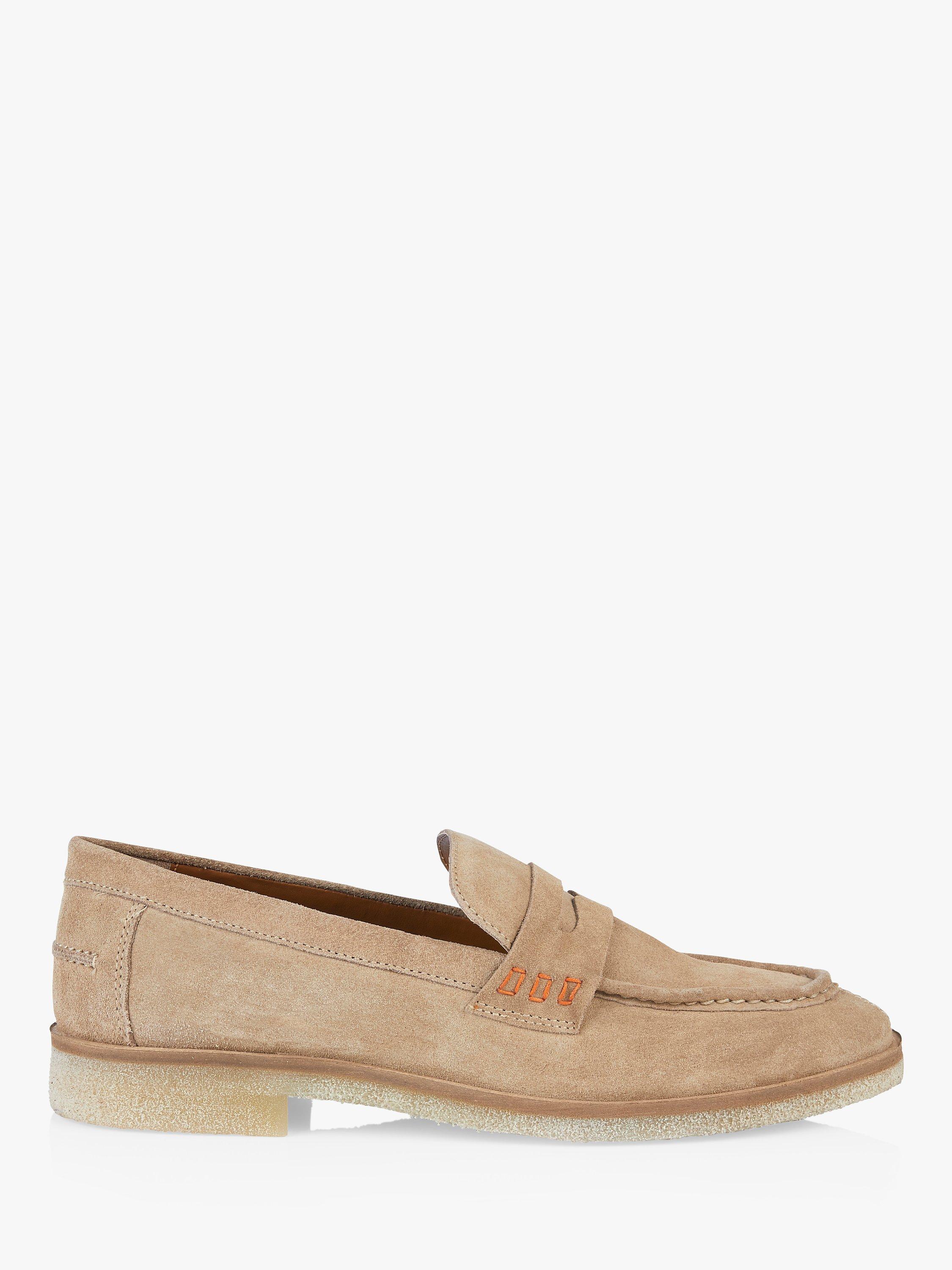 Silver Street London Morgan Suede Loafers, Sand