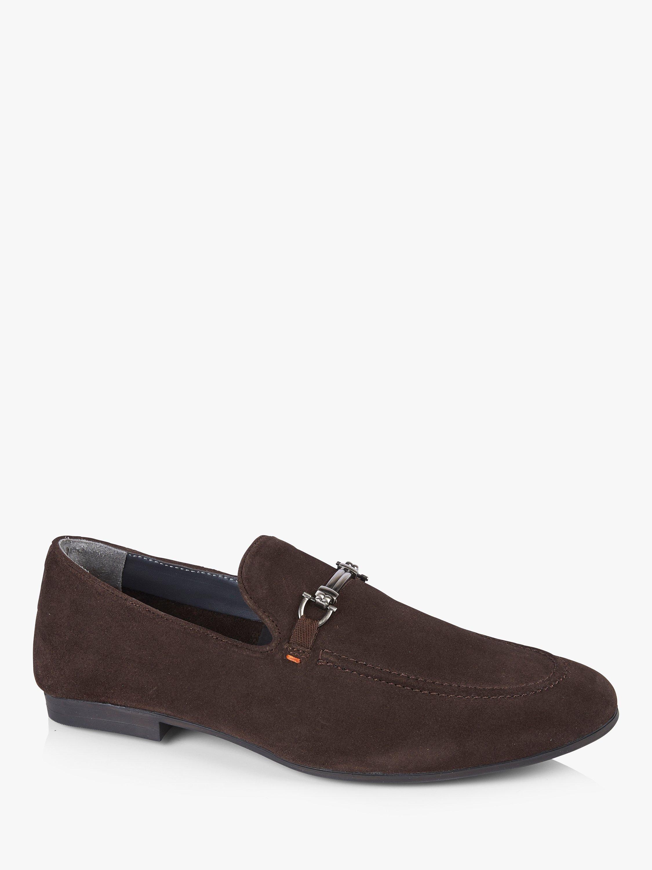 Silver Street London Tottenham Suede Loafers, Brown, 12