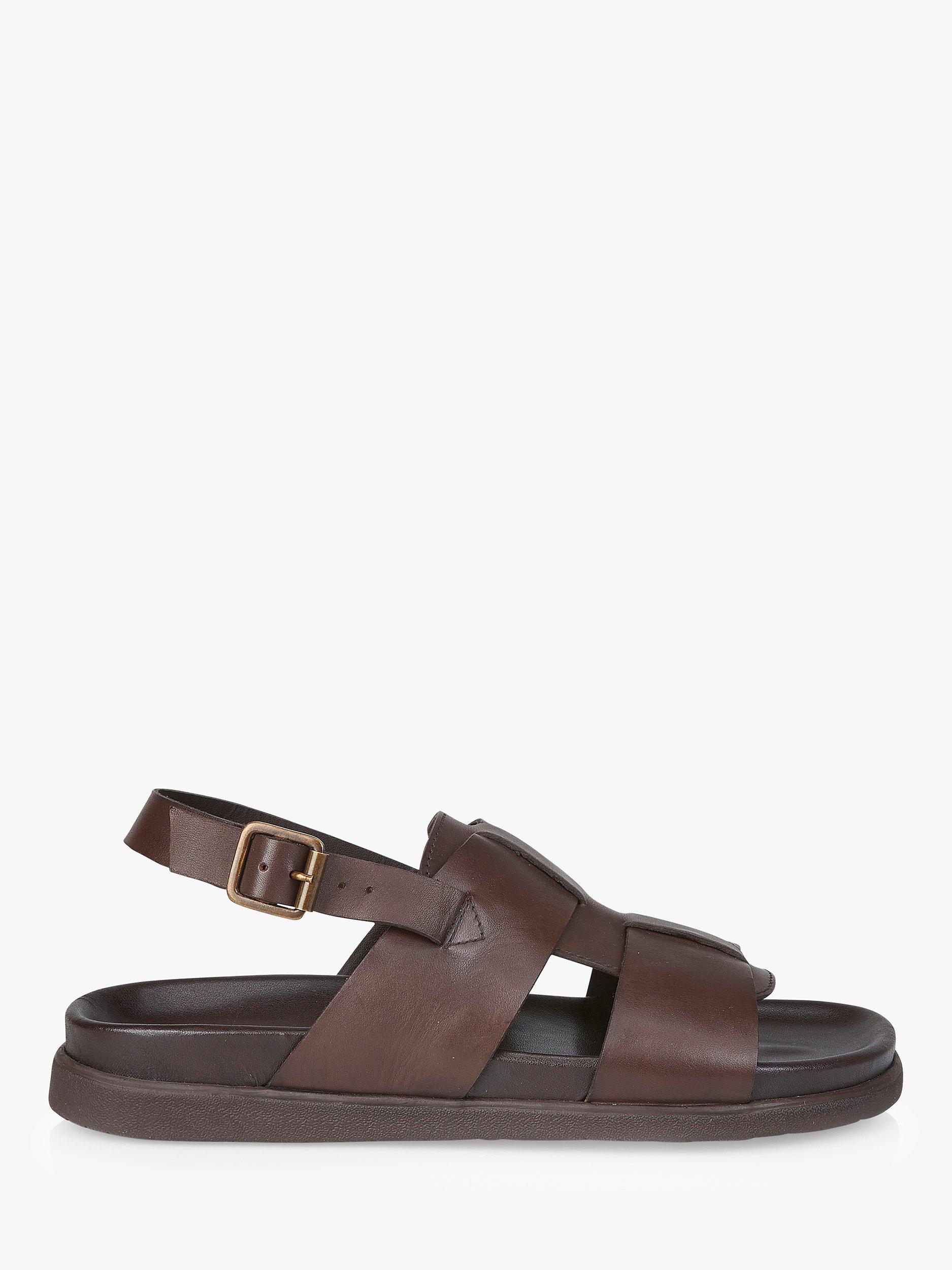 Silver Street London Tuscon Leather Sandals Brown