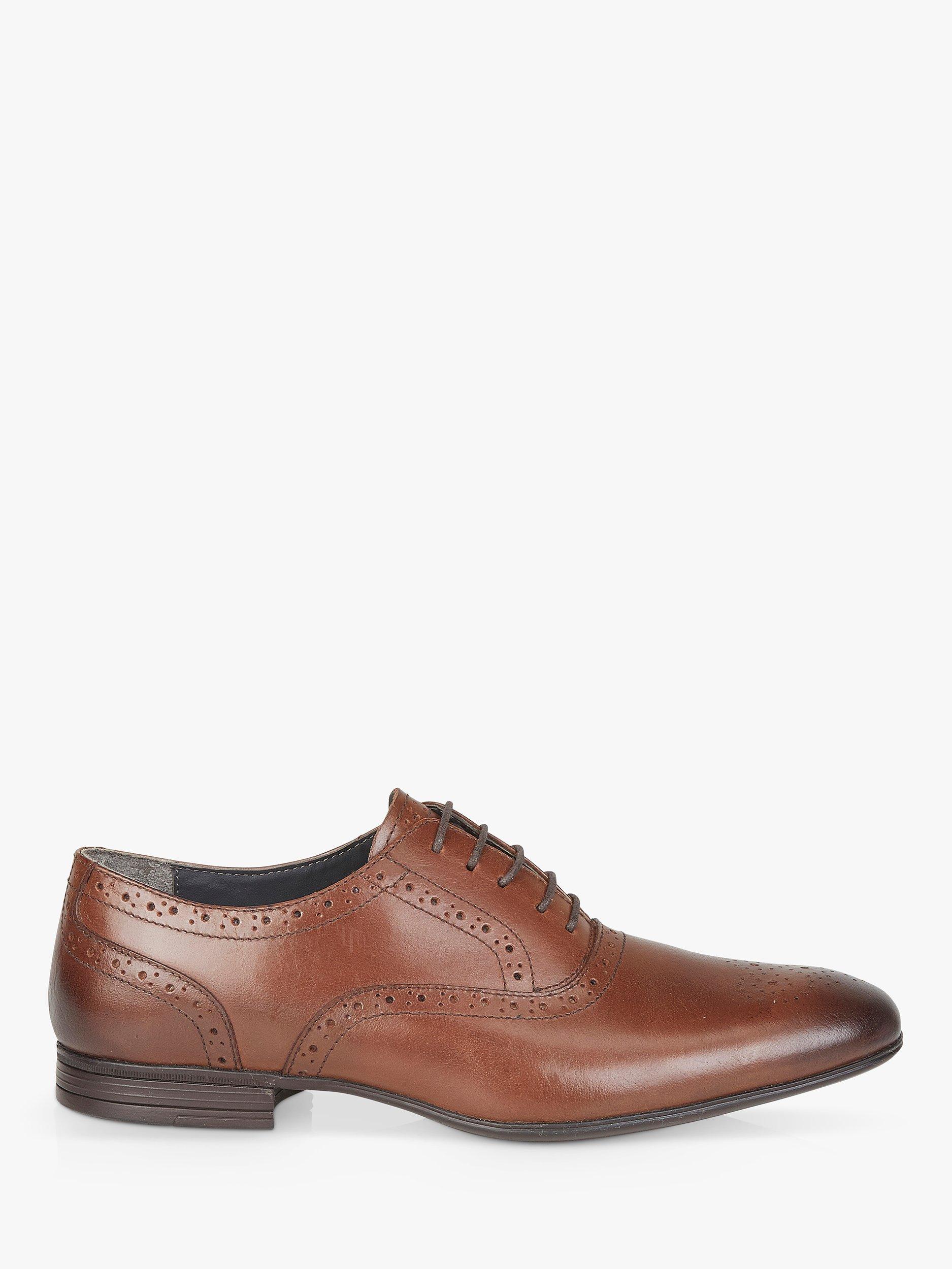 Silver Street London Borham Leather Lace Up Brogues, Brown 