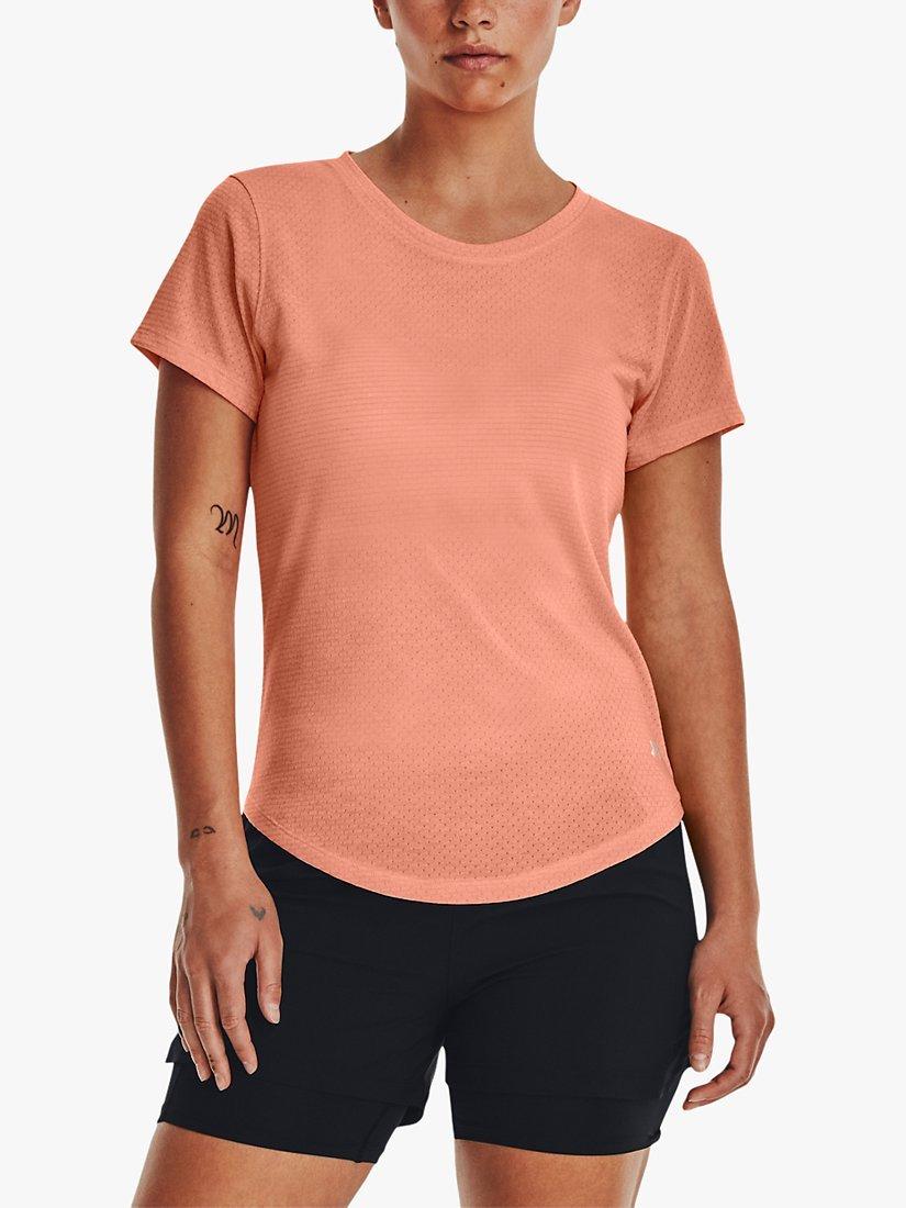 Under Armour Streaker Run Short Sleeve Running Top, Peach