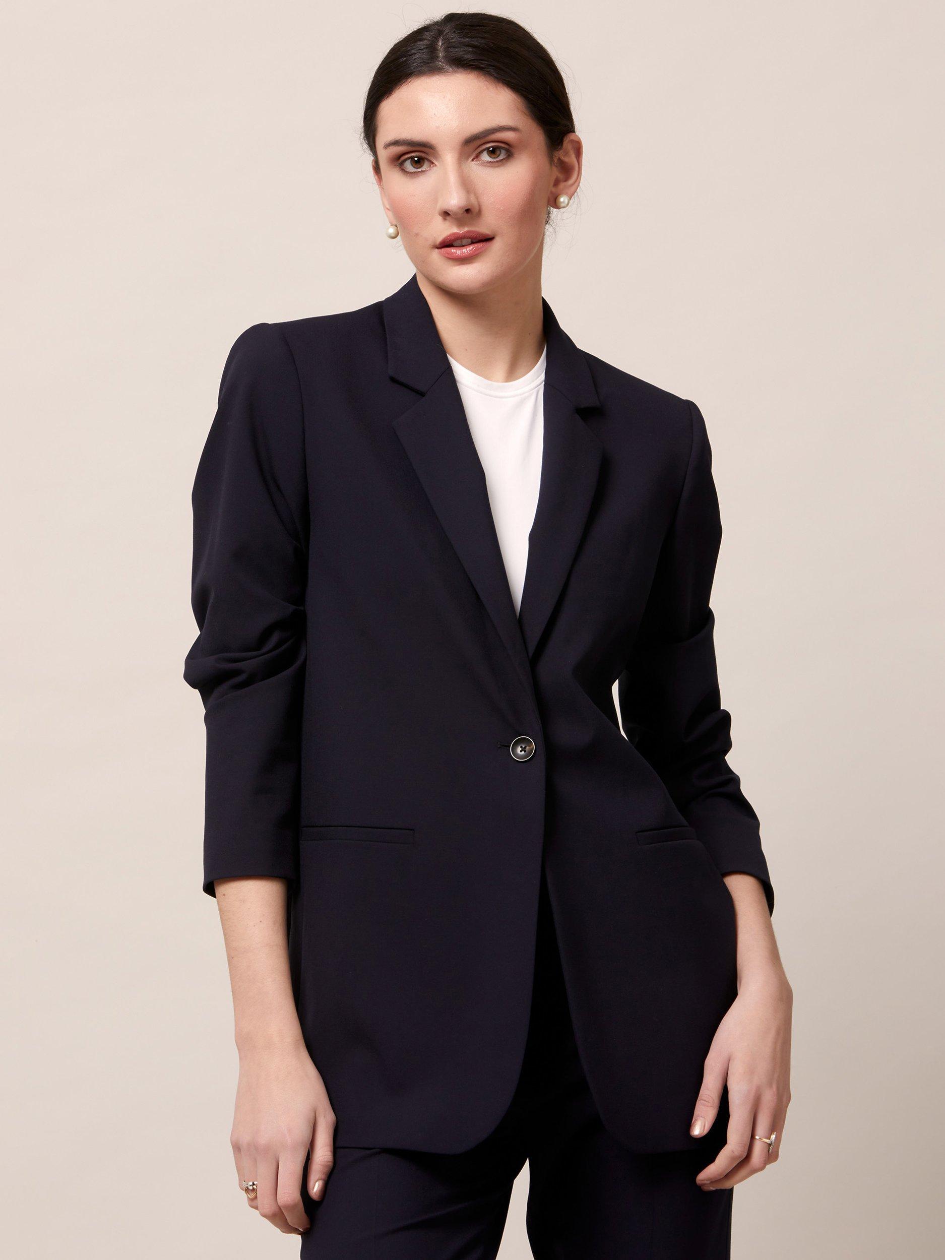 Helen McAlinden Cassie Boyfriend Blazer, Dark Navy, 8