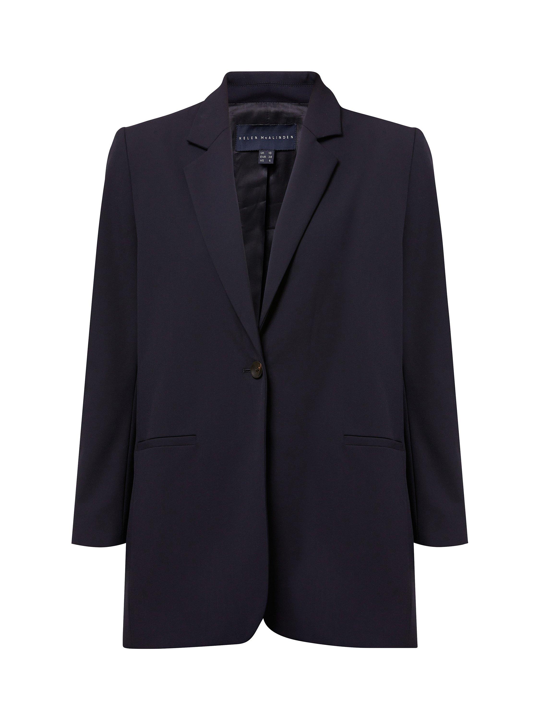 Helen McAlinden Cassie Boyfriend Blazer, Dark Navy, 8