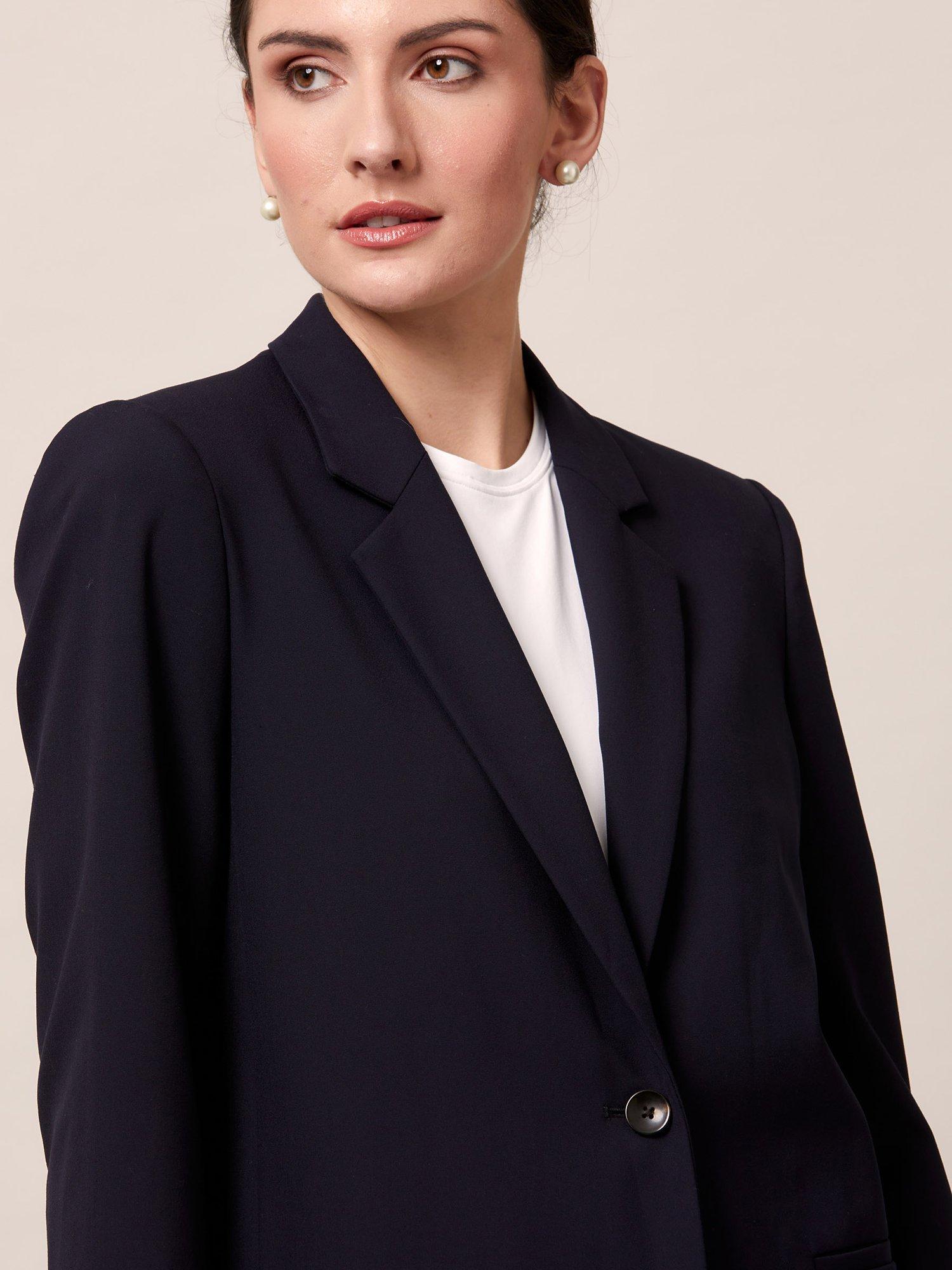 Helen McAlinden Cassie Boyfriend Blazer, Dark Navy, 8