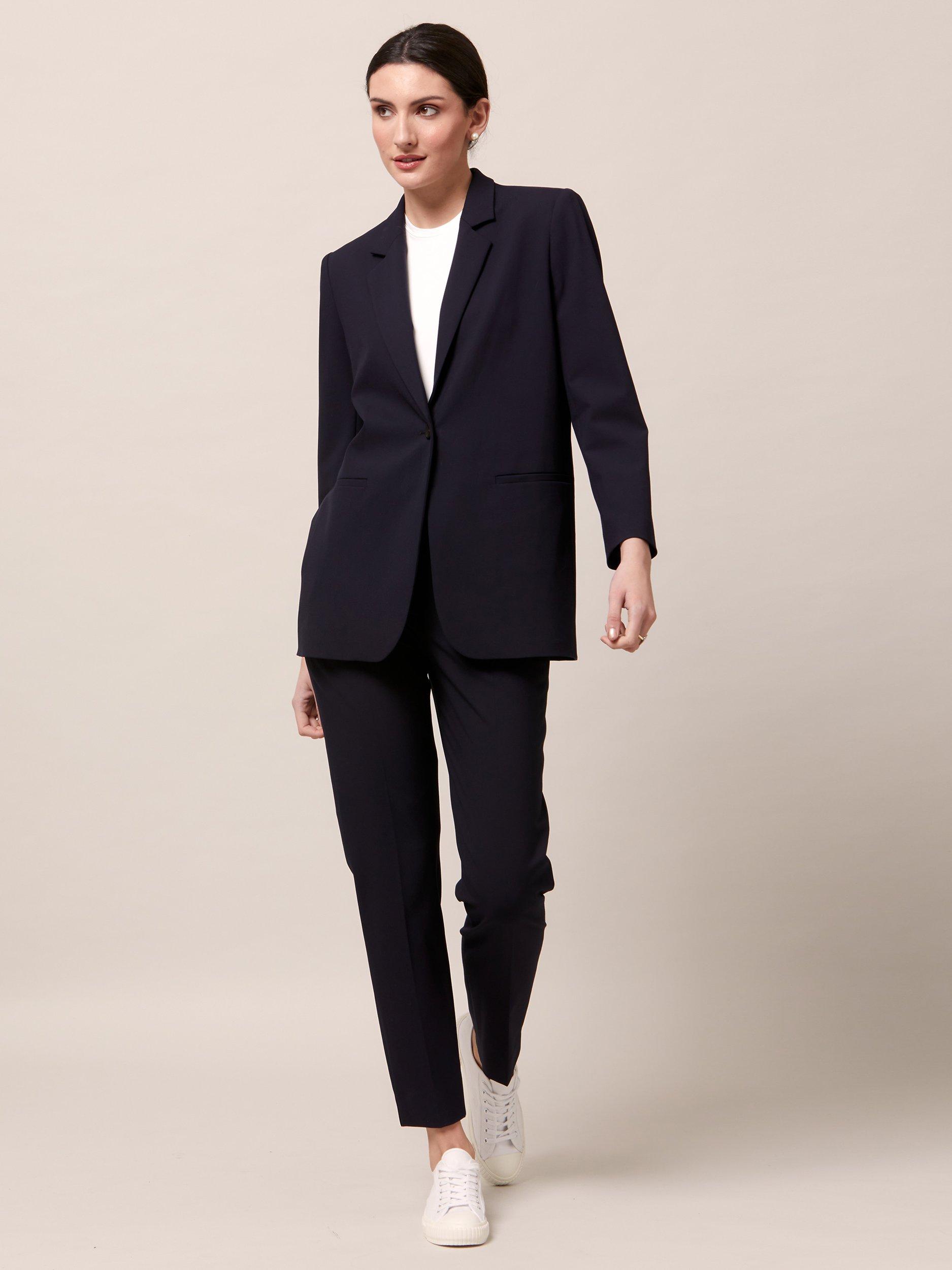 Helen McAlinden Cassie Boyfriend Blazer, Dark Navy, 8