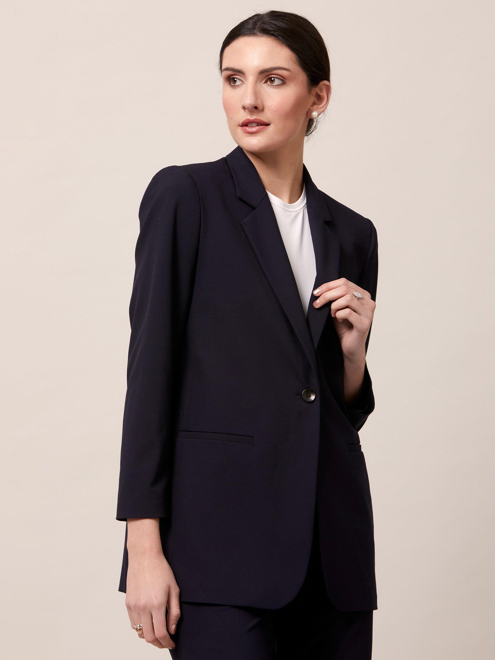 Helen McAlinden Cassie Boyfriend Blazer, Dark Navy, 8