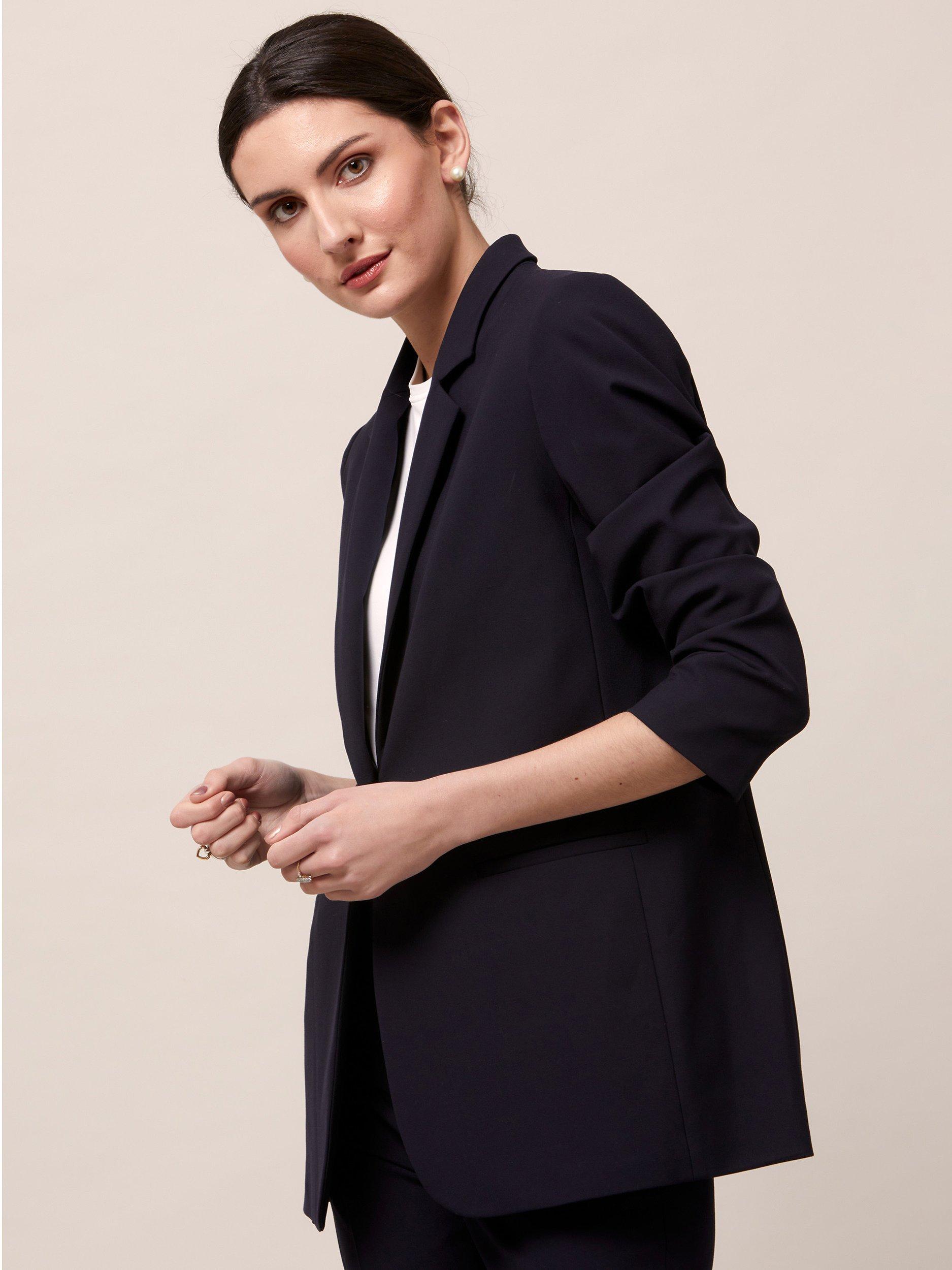 Helen McAlinden Cassie Boyfriend Blazer, Dark Navy, 8