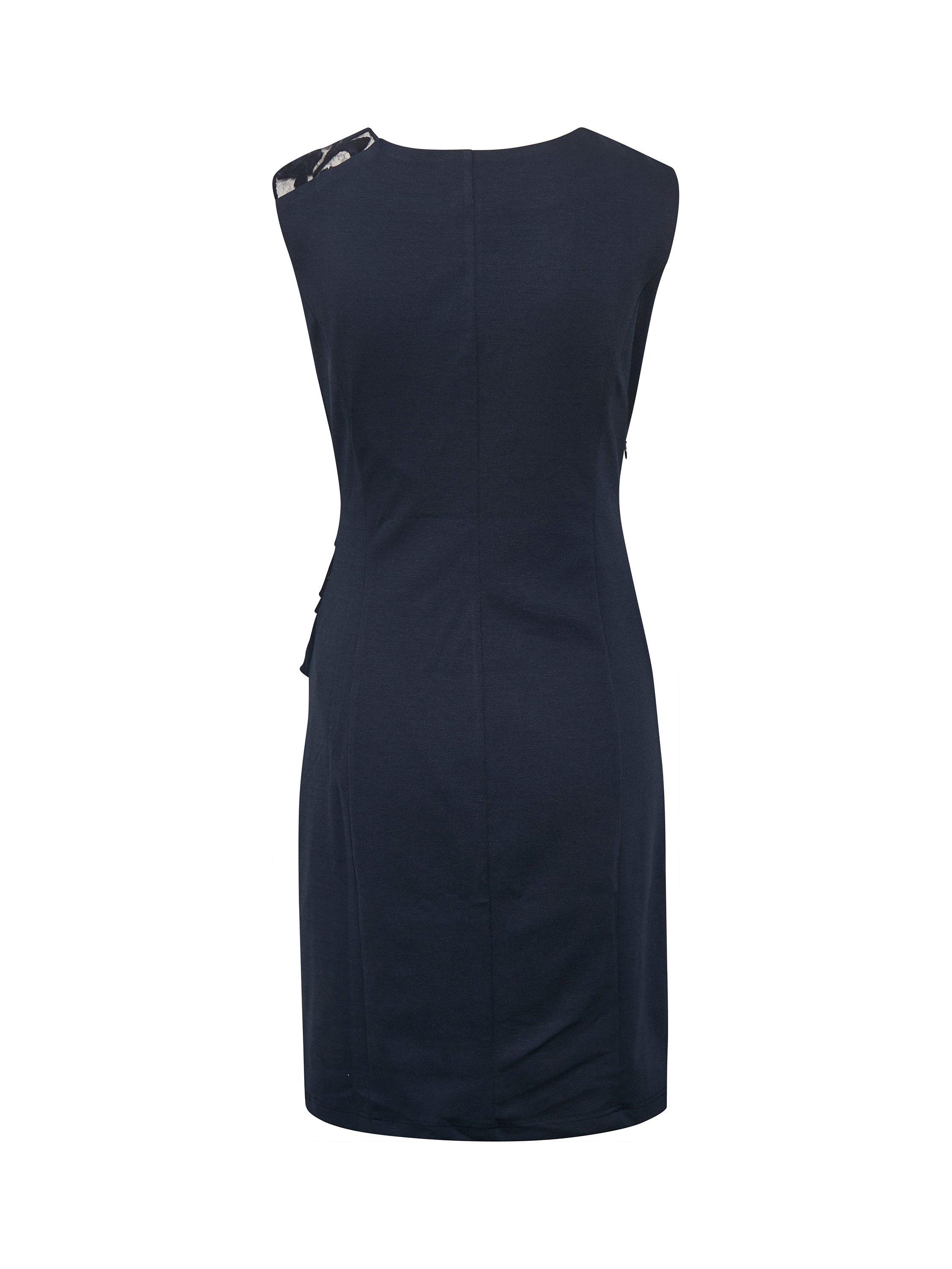 Product image 7 of 7, which shows KAFFE India Vivi Cocktail Dress, Navy, XXL