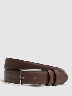 Reiss Dante Leather Belt, Tan