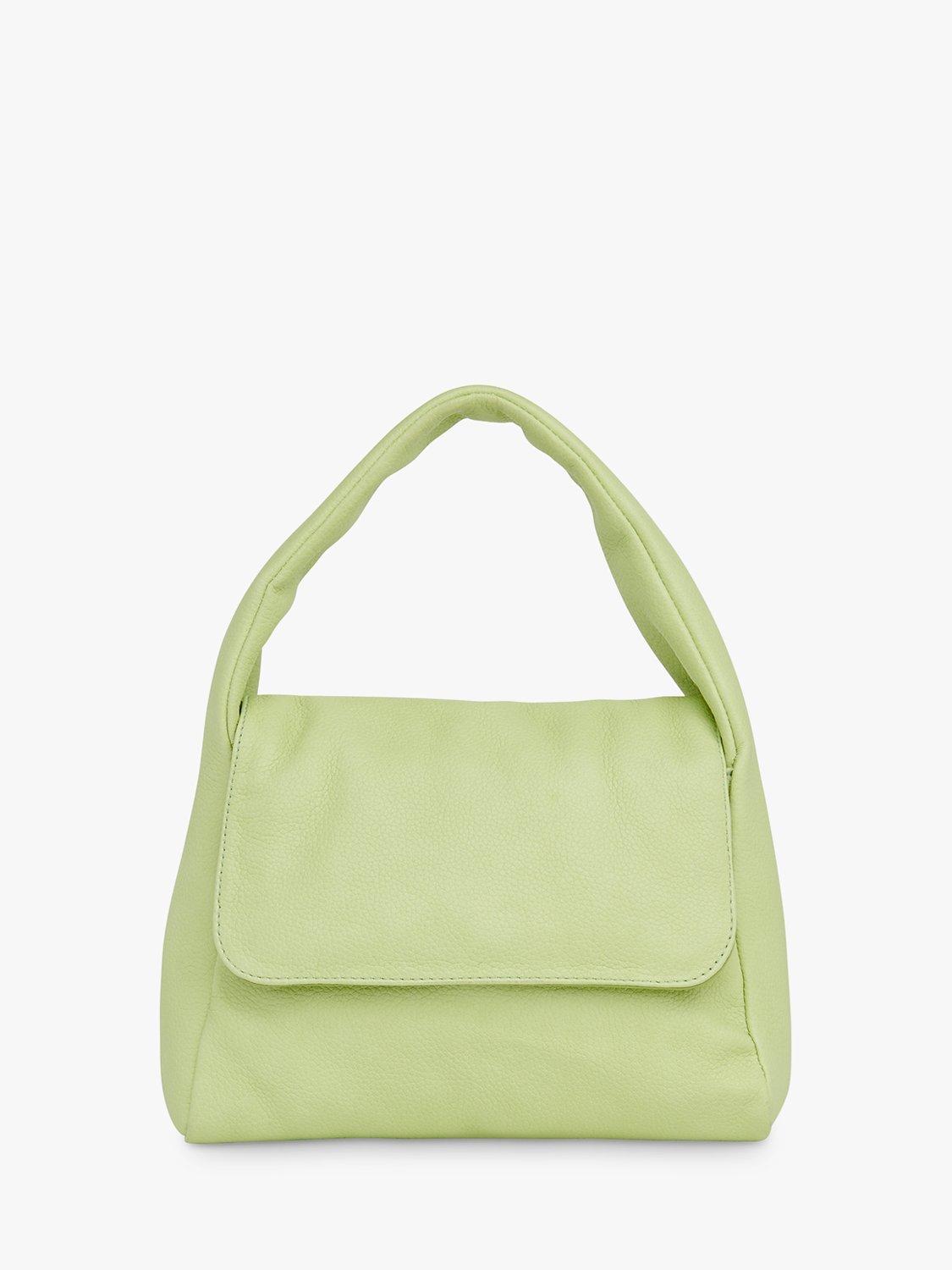 Whistles Brooke Puffy Leather Mini Bag Lime