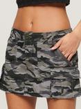 Superdry Utility Parachute Skirt, Wave Tiger Camo