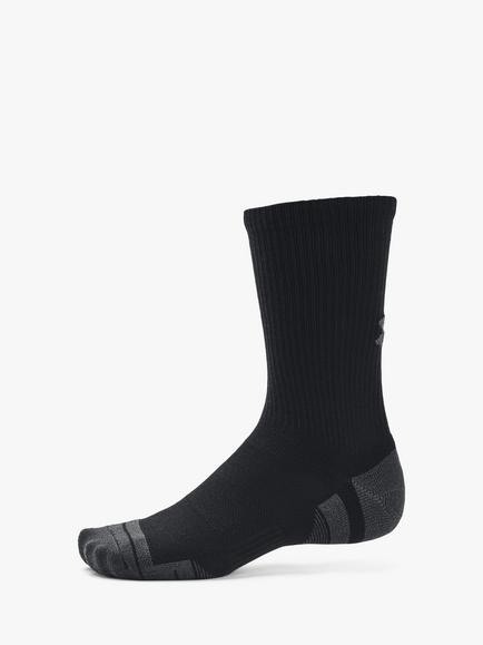 Under Armour Performance Tech Crew Socks, Pack of 3, Blacka/Jet Gray - view 2, Black/Jet Gray