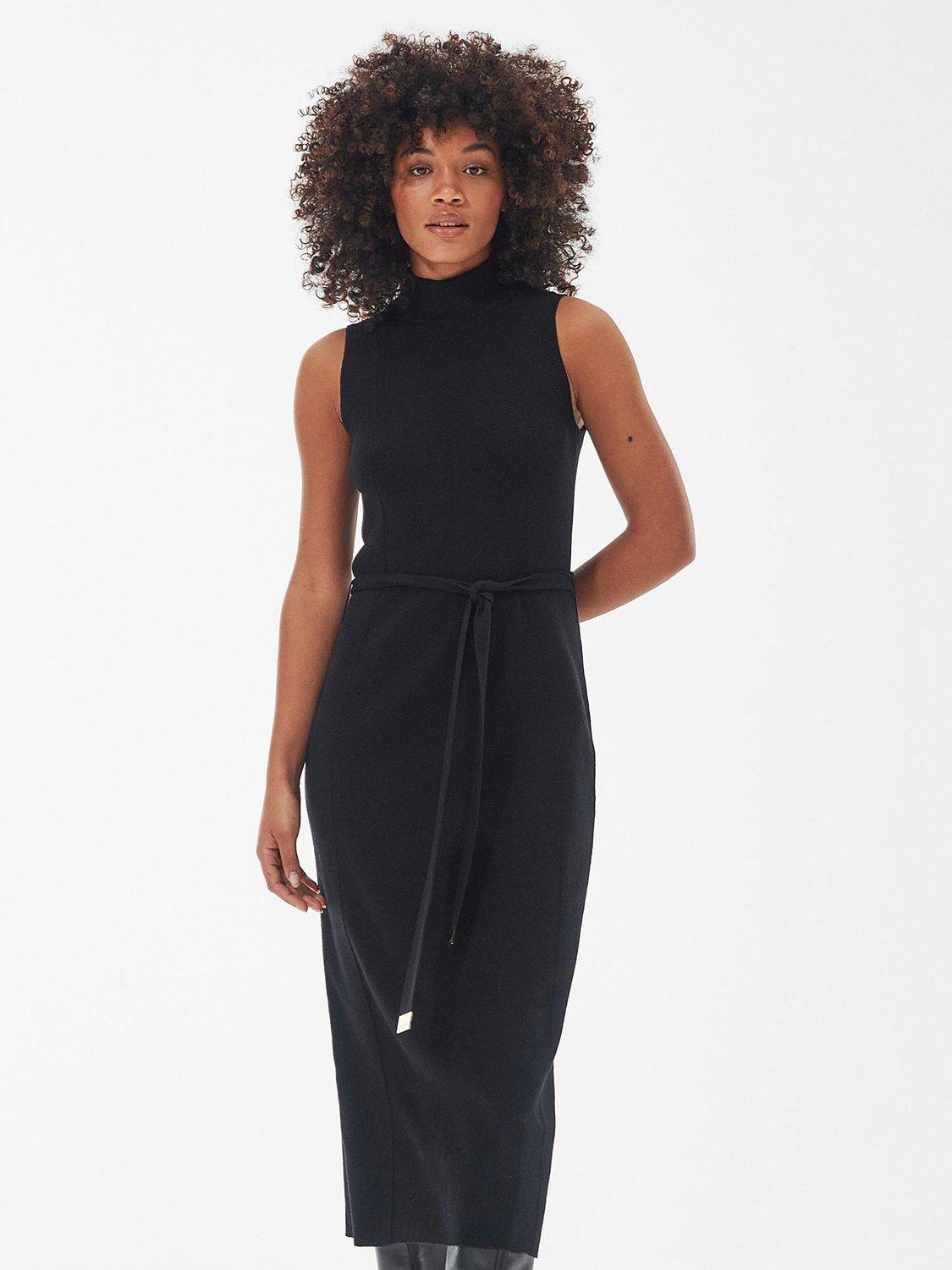 Barbour International Velocete Midi Dress, Black
