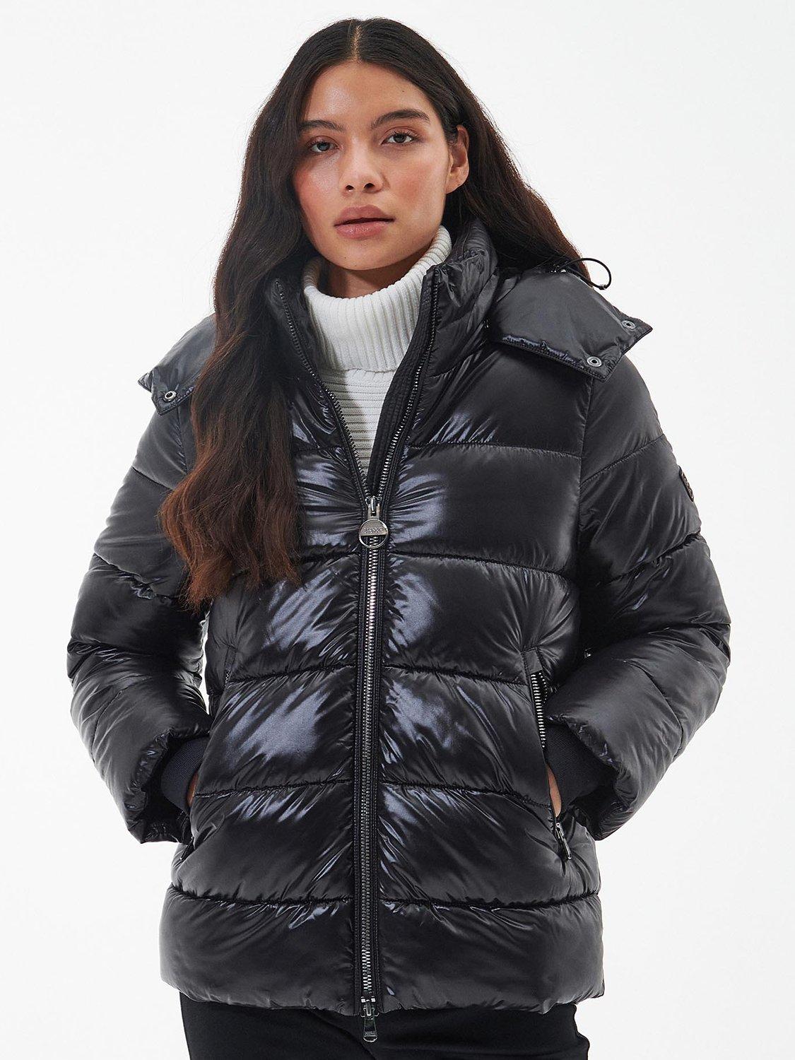 Barbour International Chicago Quilted Coat, Black