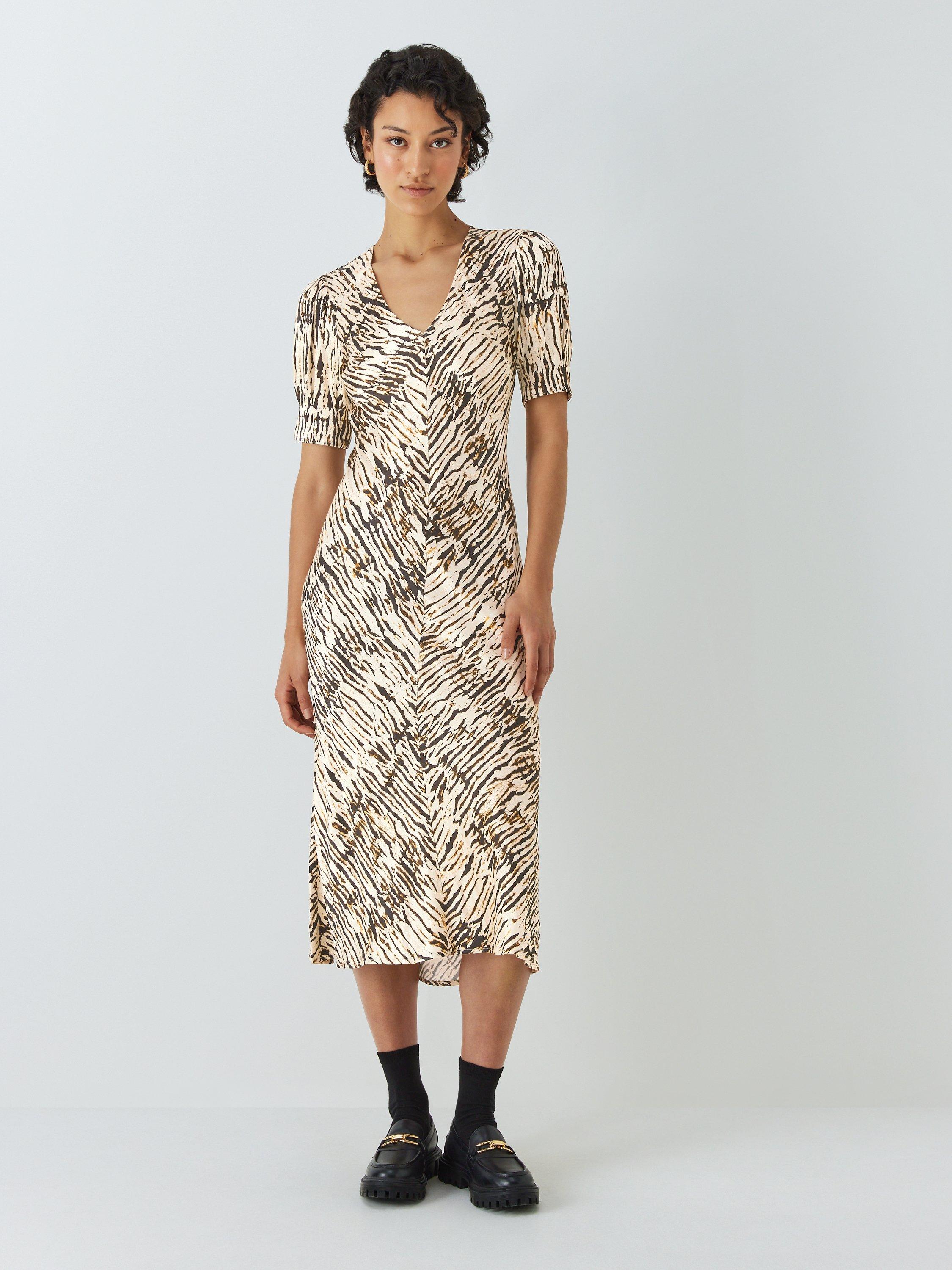 Rails Kegan Ikat Print Midi Dress, Neutral/Multi