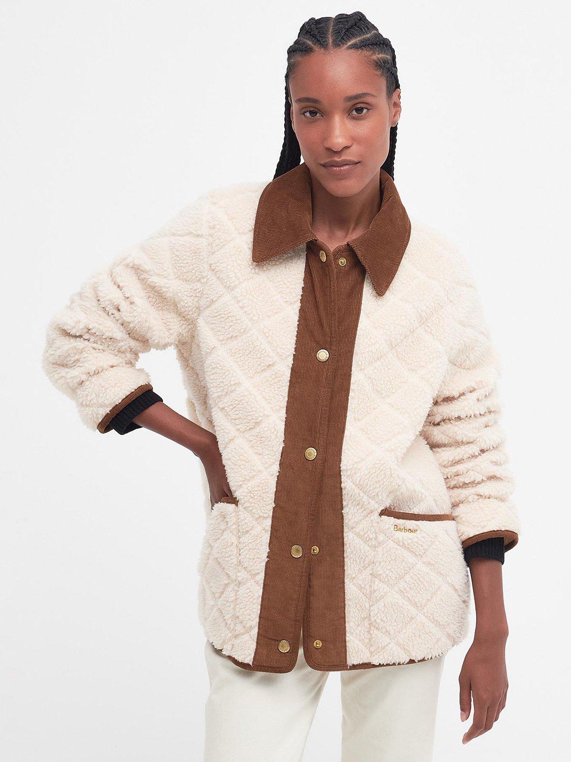 Barbour Tomorrow's Archive Cambo Quilted Fleece Jacket, Winter Pearl